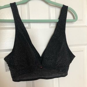 Large Black/Silver LaSenza Bralette
